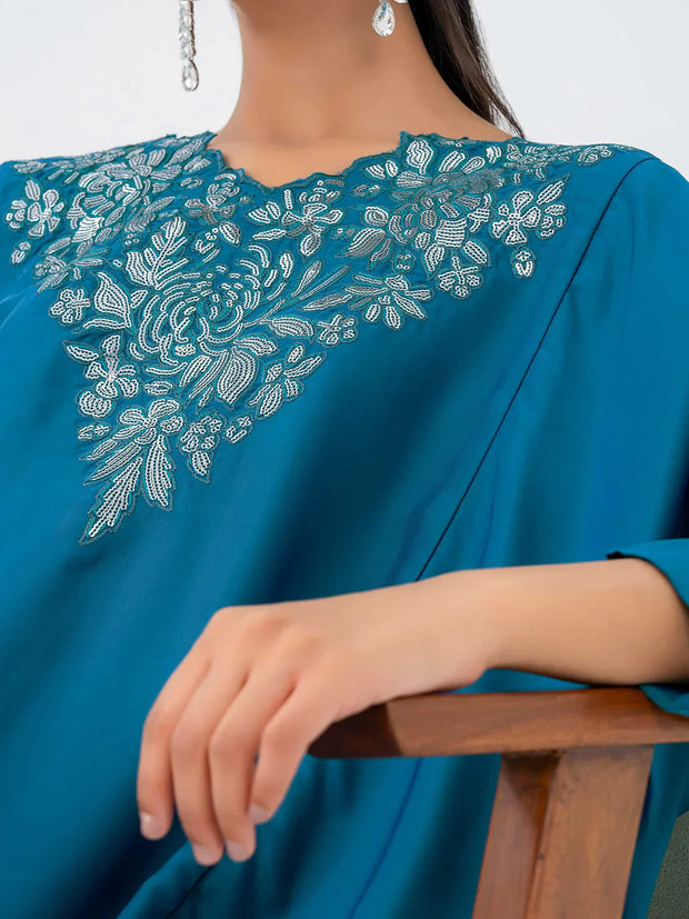 2 Piece Silk Suit-Embellished