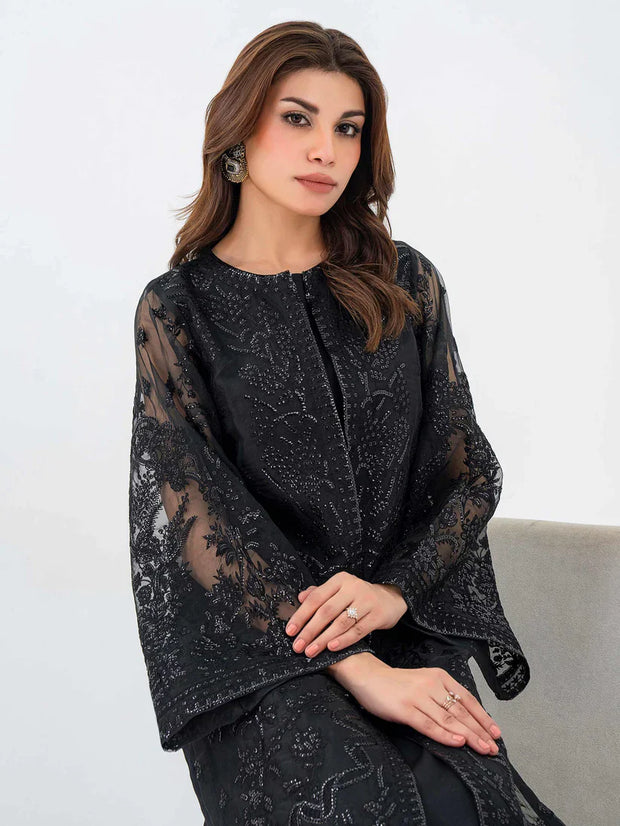 2 Piece Organza Suit-Embroidered