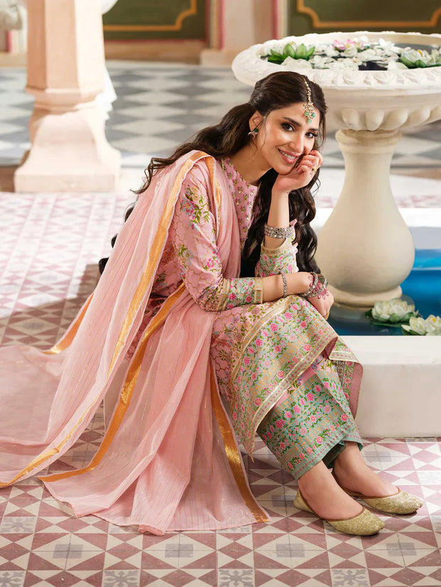2 Piece Lawn Suit-Paste Print