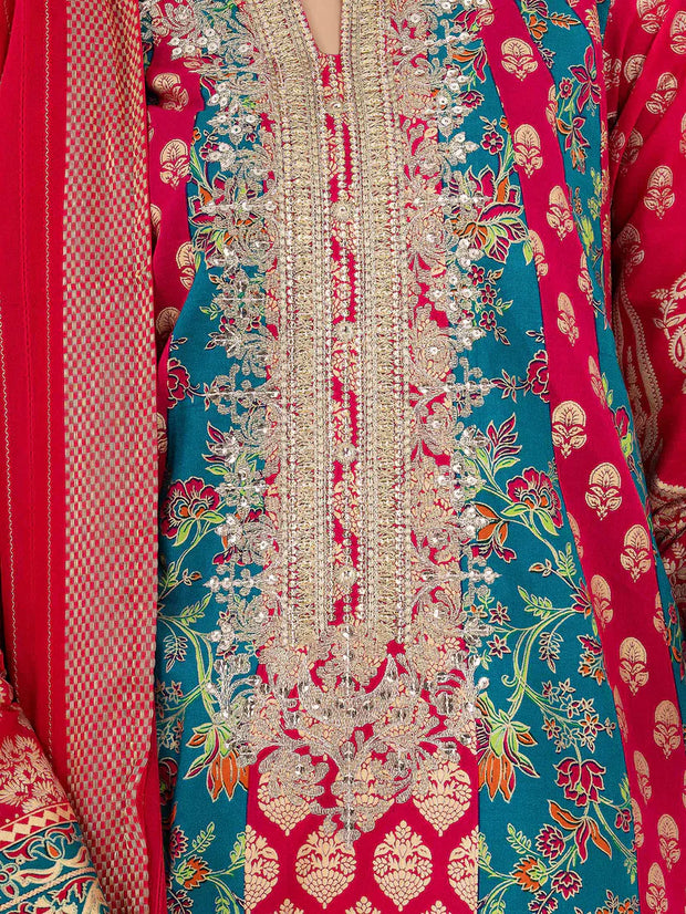 2 Piece Lawn Suit-Embroidered