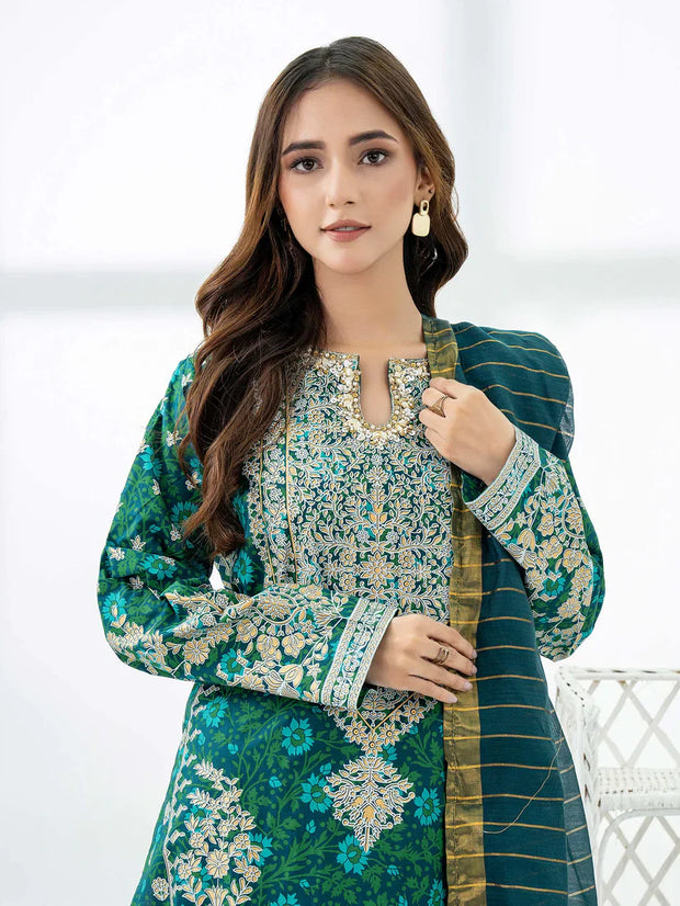 2 Piece Lawn Suit-Embellished