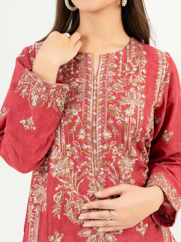 2 Piece Jacquard Suit-Embroidered