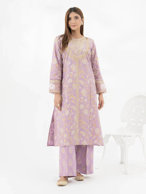 2 Piece Lawn Suit-Embroidered