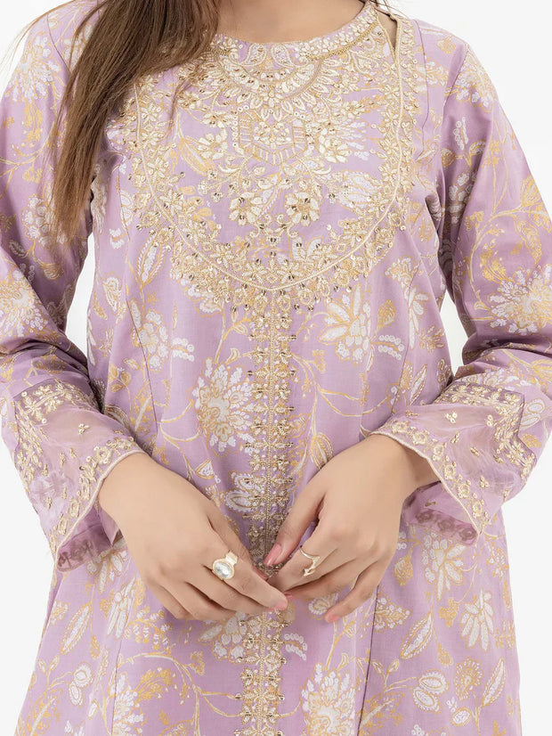 2 Piece Lawn Suit-Embroidered