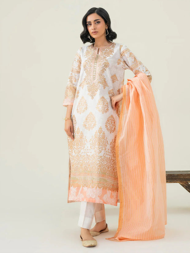 2 Piece Lawn Suit-Embroidered