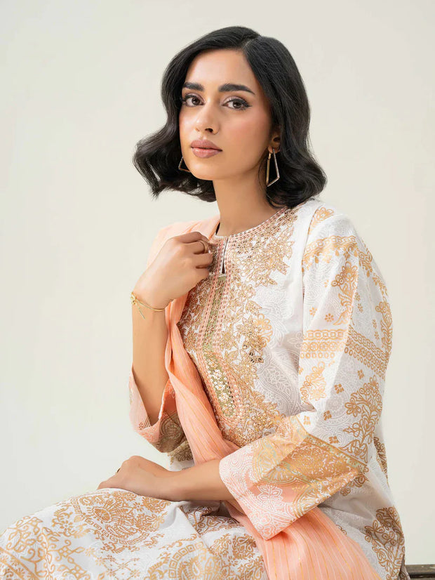 2 Piece Lawn Suit-Embroidered