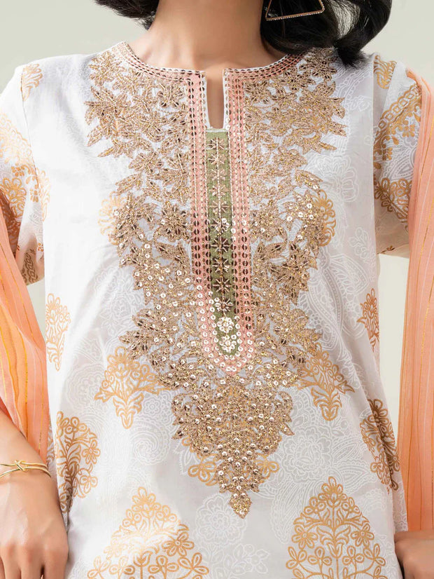 2 Piece Lawn Suit-Embroidered