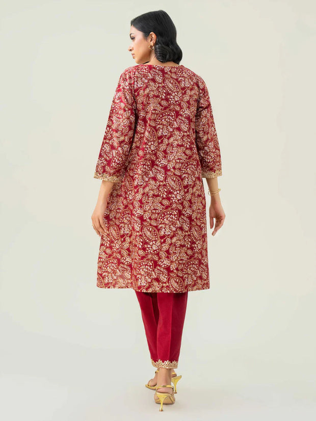 2 Piece Lawn Suit-Embroidered
