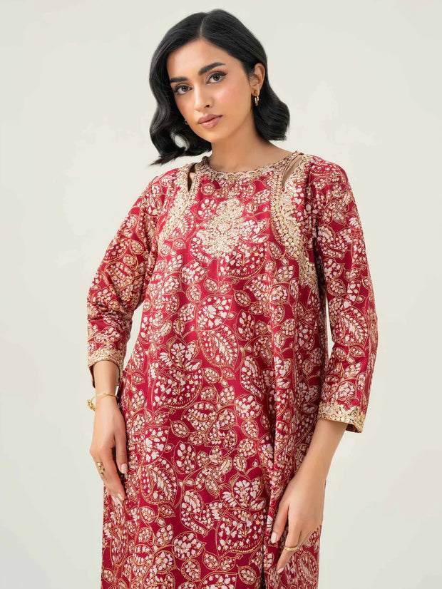 2 Piece Lawn Suit-Embroidered