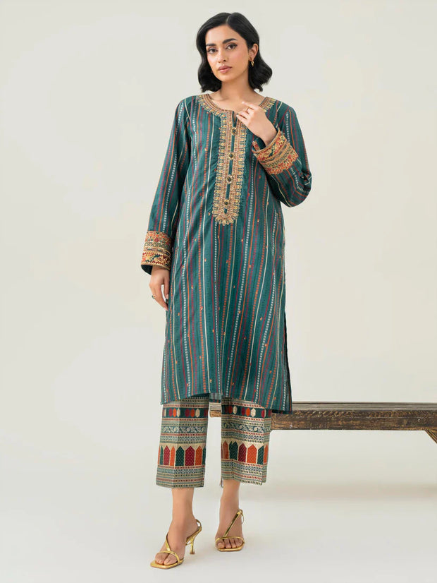 2 Piece Jacquard Suit-Embroidered