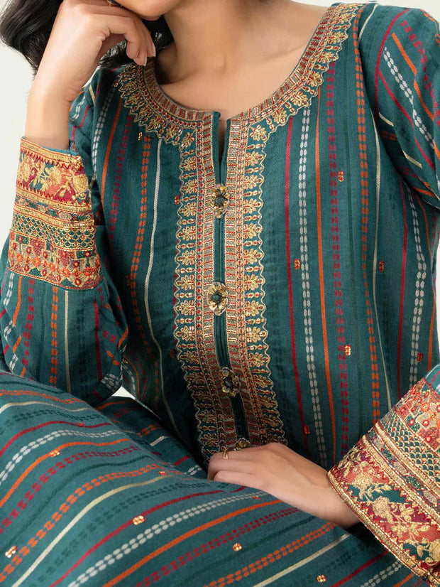 2 Piece Jacquard Suit-Embroidered