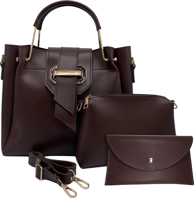 3 Pcs Brown Bag