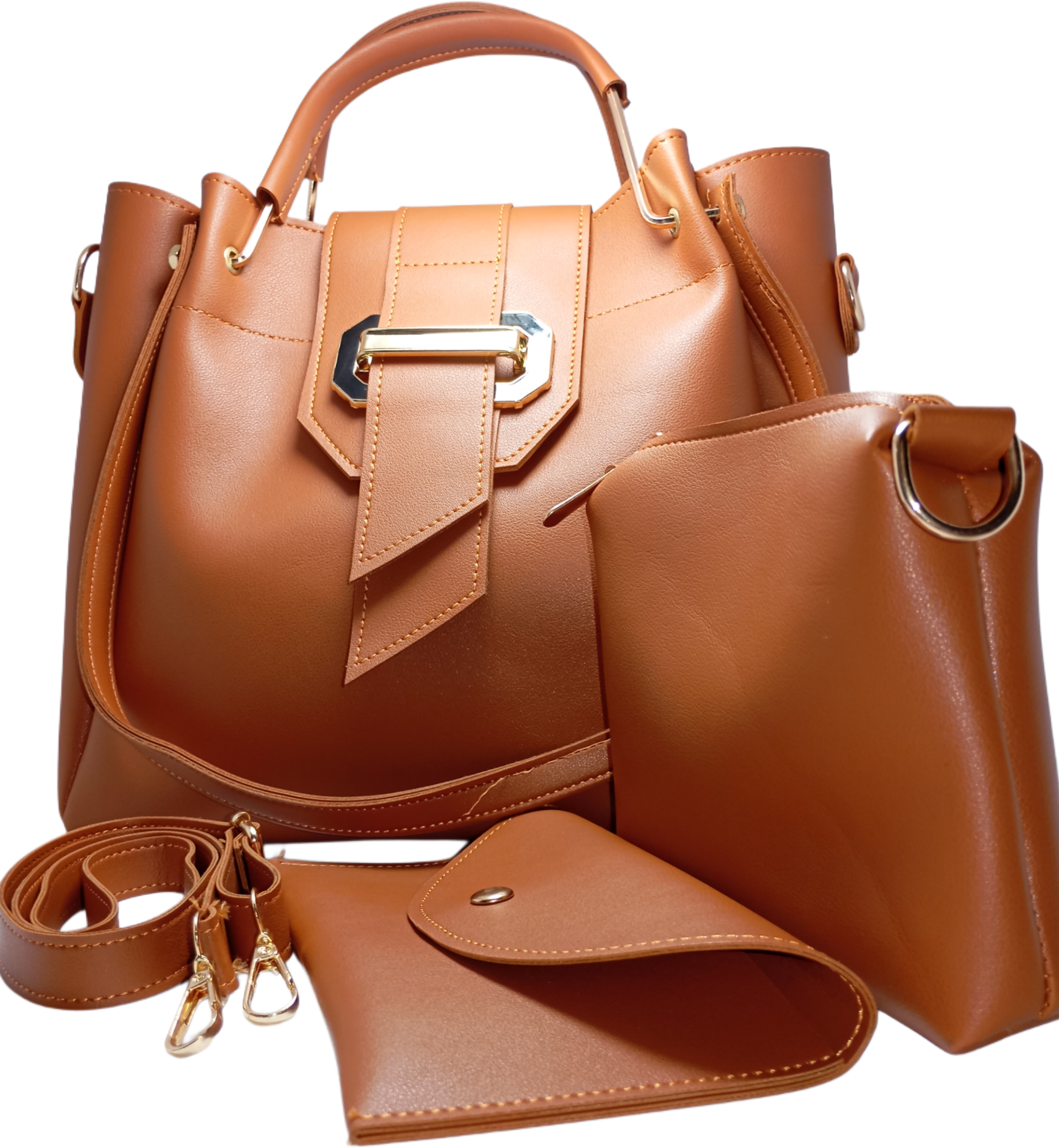 3 Pcs Lite Brown Bag