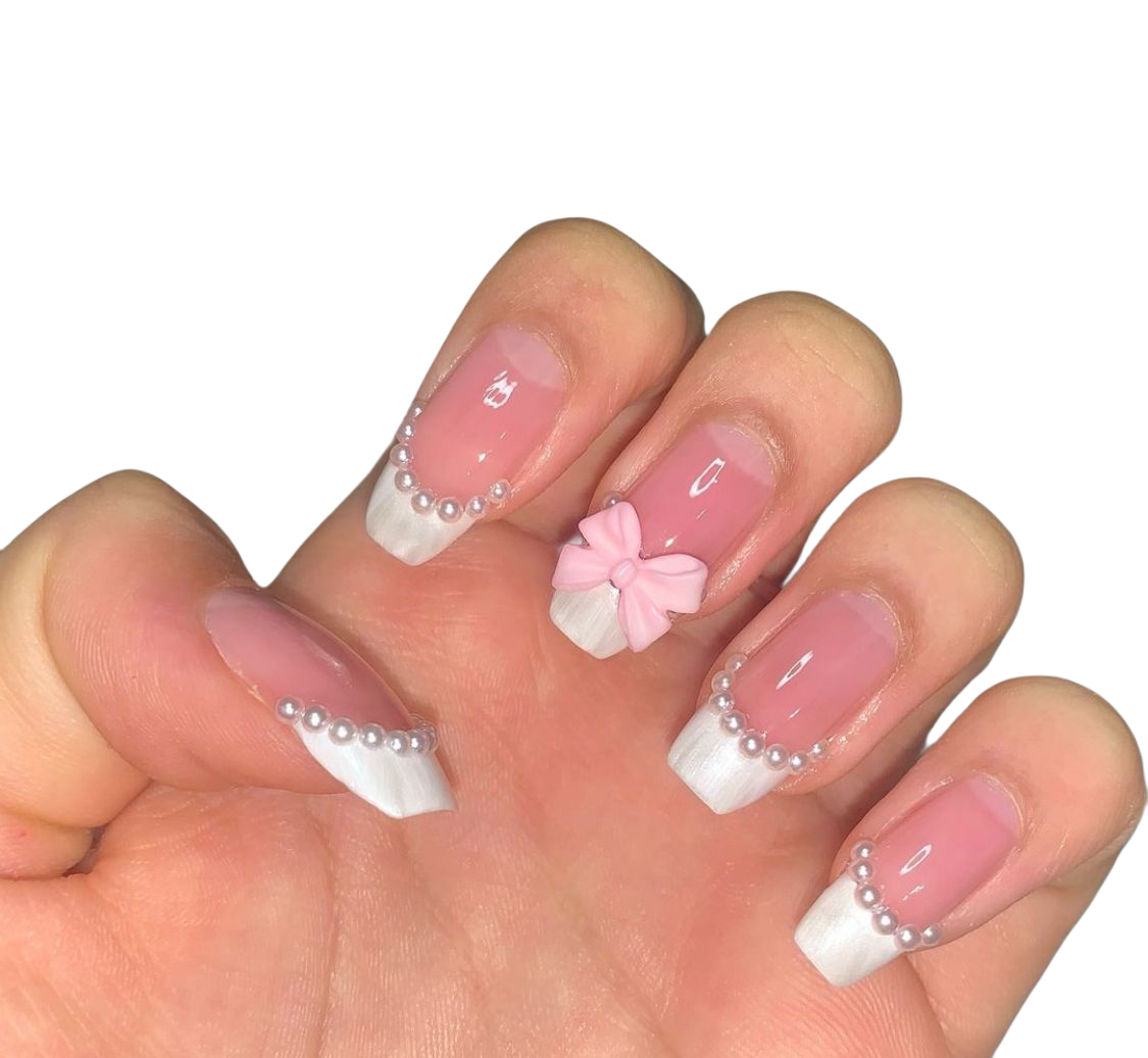 Pearl Transparent Press on Nails