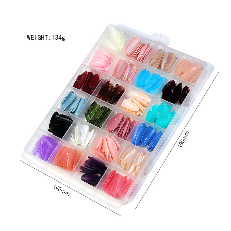 576 Pcs Set Colorful Nails (24 PCS)