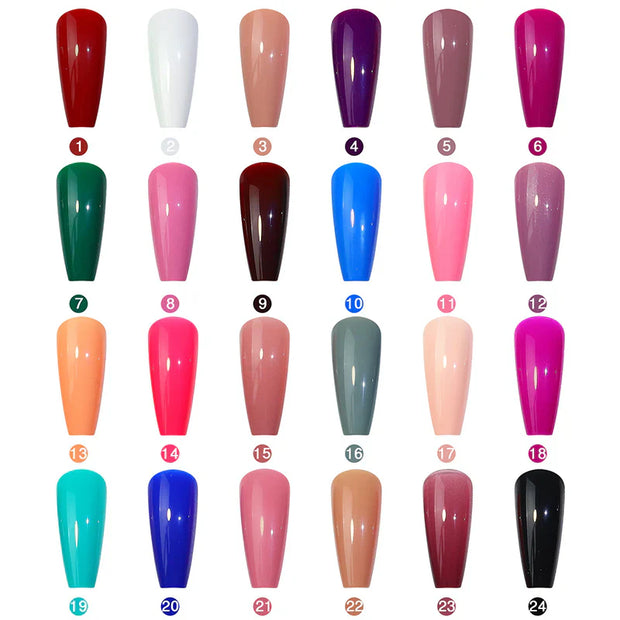 576 Pcs Set Colorful Nails (24 PCS)