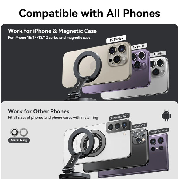 Magnetic Phone Holder for Car Portable 360 Degree Rotatable